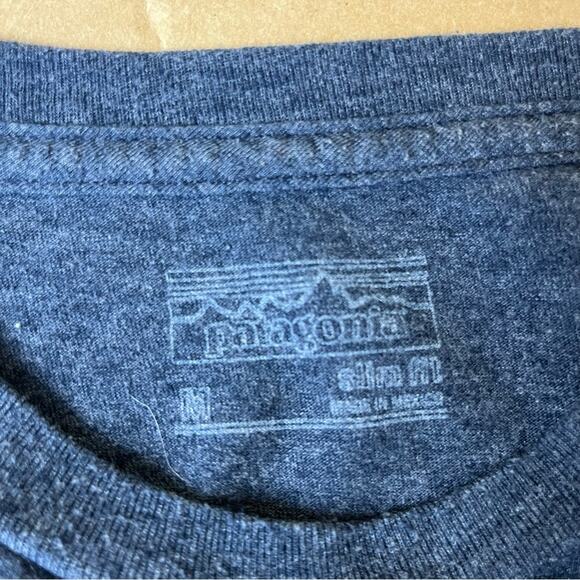 Patagonia Blue Graphic Ride The Wave Tee - Picture 8 of 9